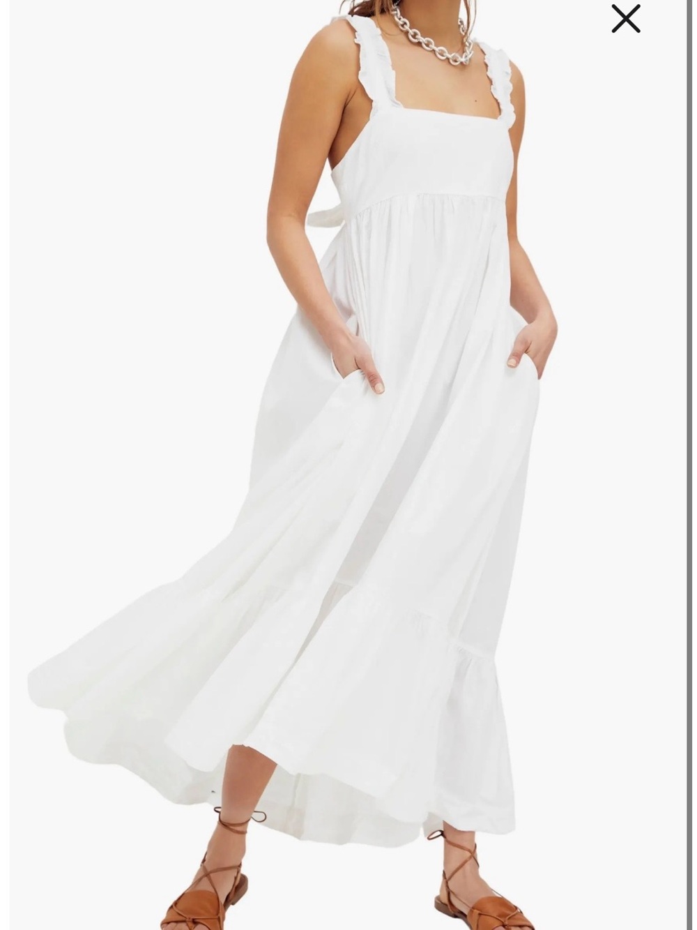 Free People free-est Isabella ruffle maxi dress